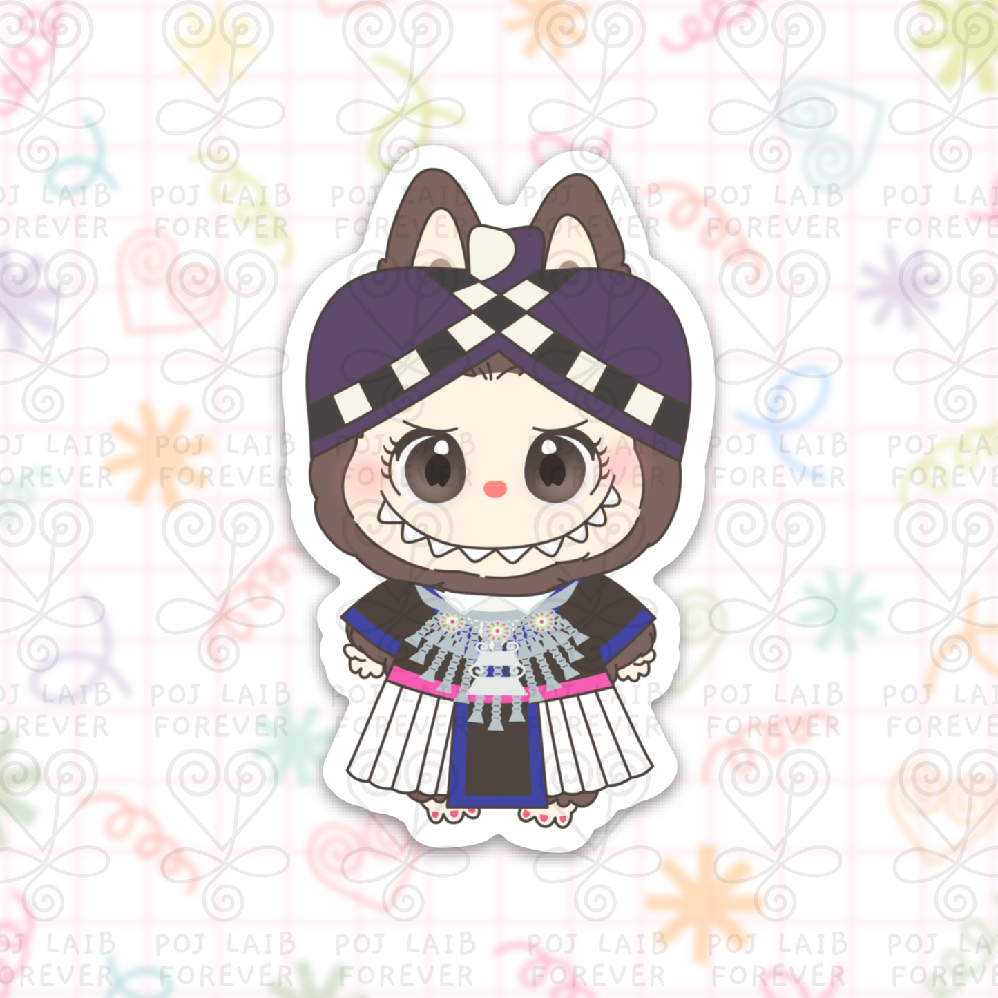 Hmong Xieng Khouang Lajbubu Sticker