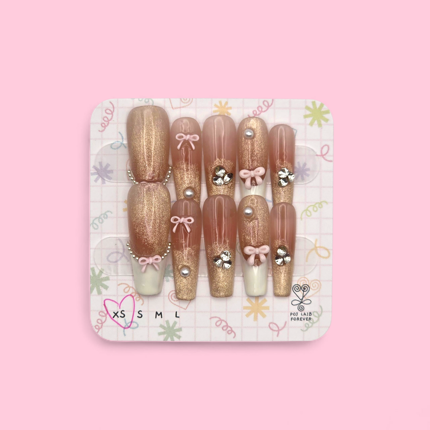 Rosé Ribbon Sparkle ♡