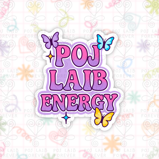Poj Laib Energy Sticker